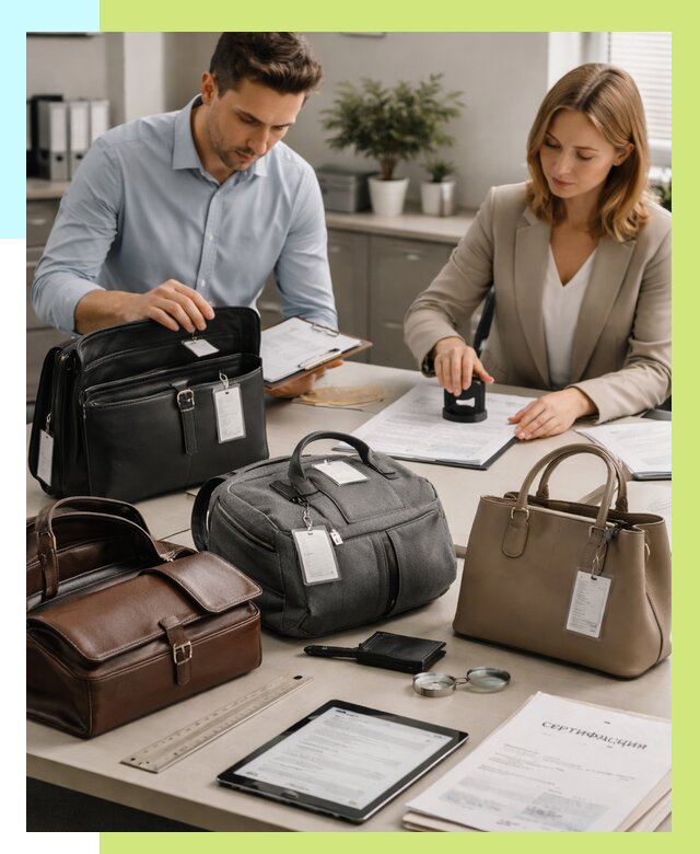 Сертификация сумок в Переславле-Залесском от 7784 руб. | Алешин-Прс