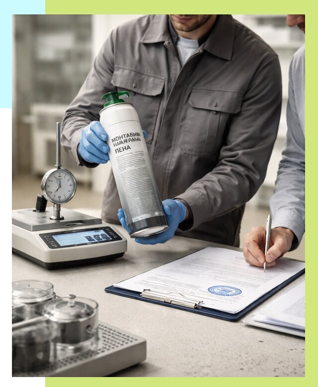 Сертификация монтажной пены в Переславле-Залесском от 15569 р. | Алешин-Прс