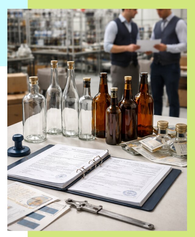 Сертификация стеклянных бутылок в Переславле-Залесском от 25948 р. | Алешин-Прс