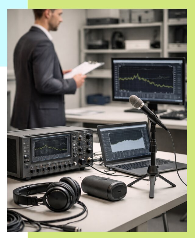 Сертификация аудиотехники в Переславле-Залесском от 15569 р., Алешин-Прс